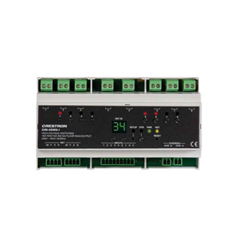 快思聰 DIN-8SW8-I 帶IO的8路開(kāi)關(guān)模塊繼電器